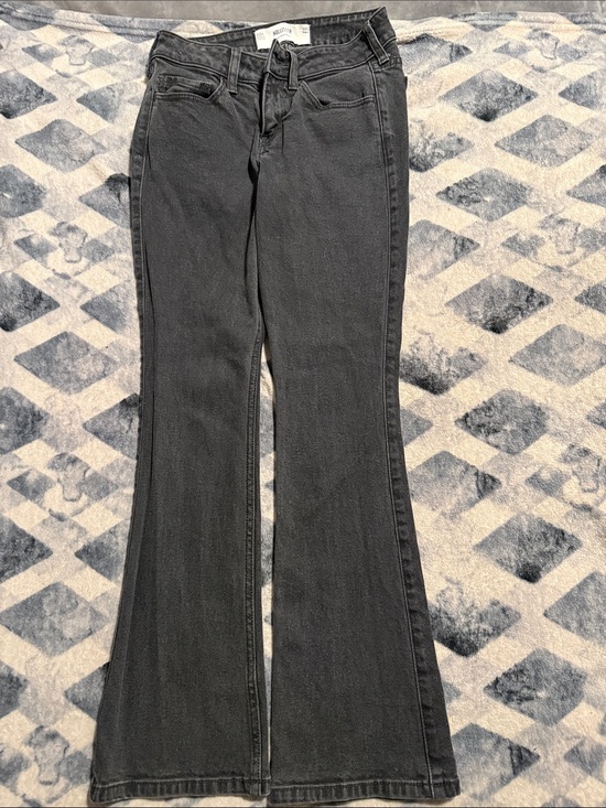 Hollister Denim - Hollister Black Flare Jeans - High-Rise Wide Leg kit girl woman